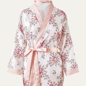 Morgan Lane Floral Satin Robe